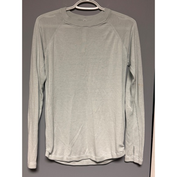 lululemon athletica Tops - Lululemon Rest Less Pullover Mint Green Cashmere Blend Long Sleeve Top Size 8
